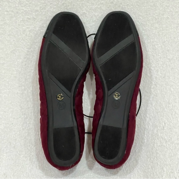 East 5th Aloha Wine Quilted Faux Leather Ballet Flats NWT Size 8.5 - Picture 10 of 16